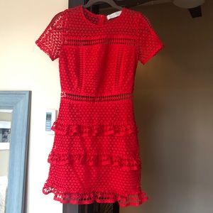 Red Ruffle Dress